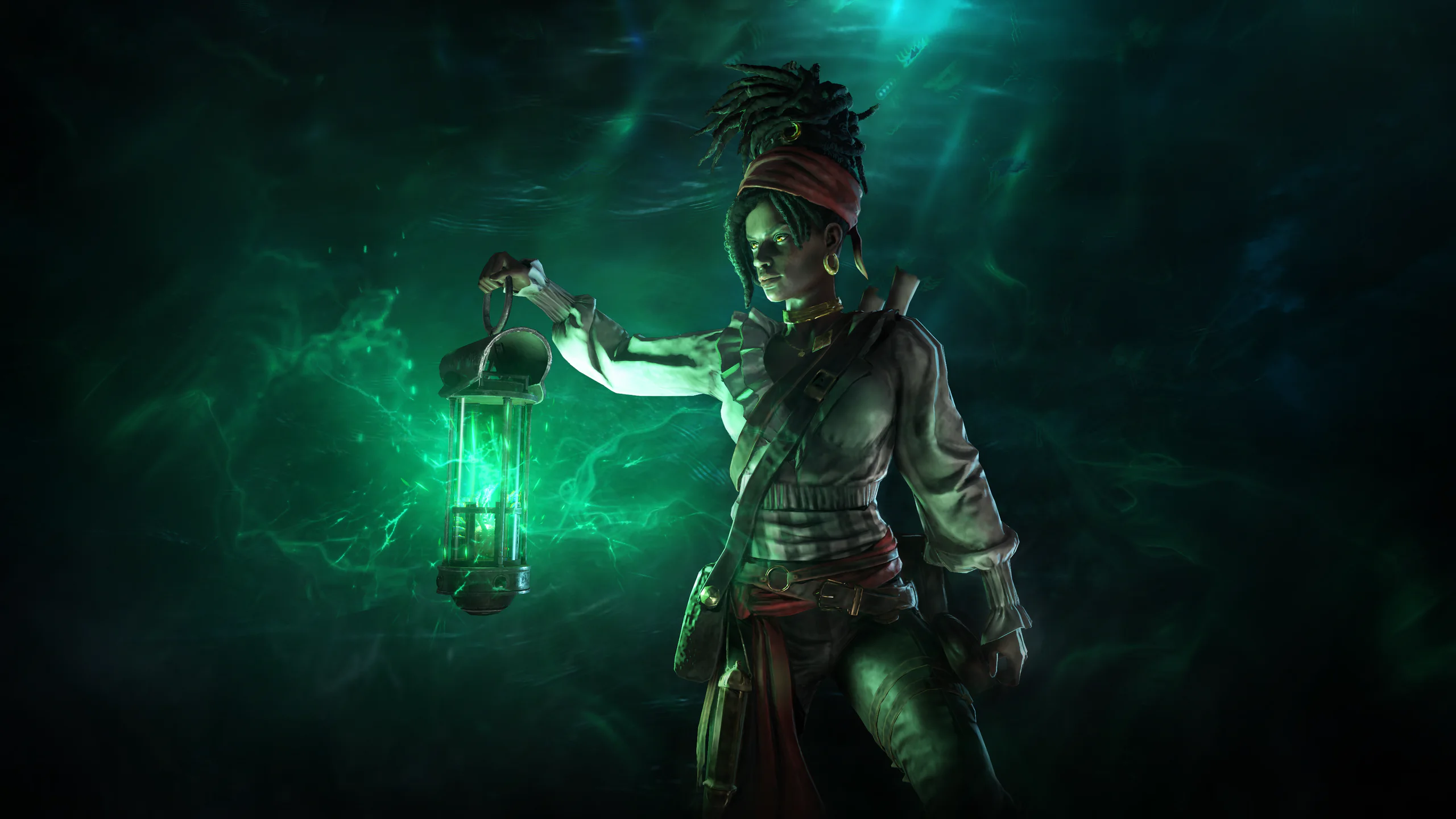 Valerie holding a glowing allflame lantern